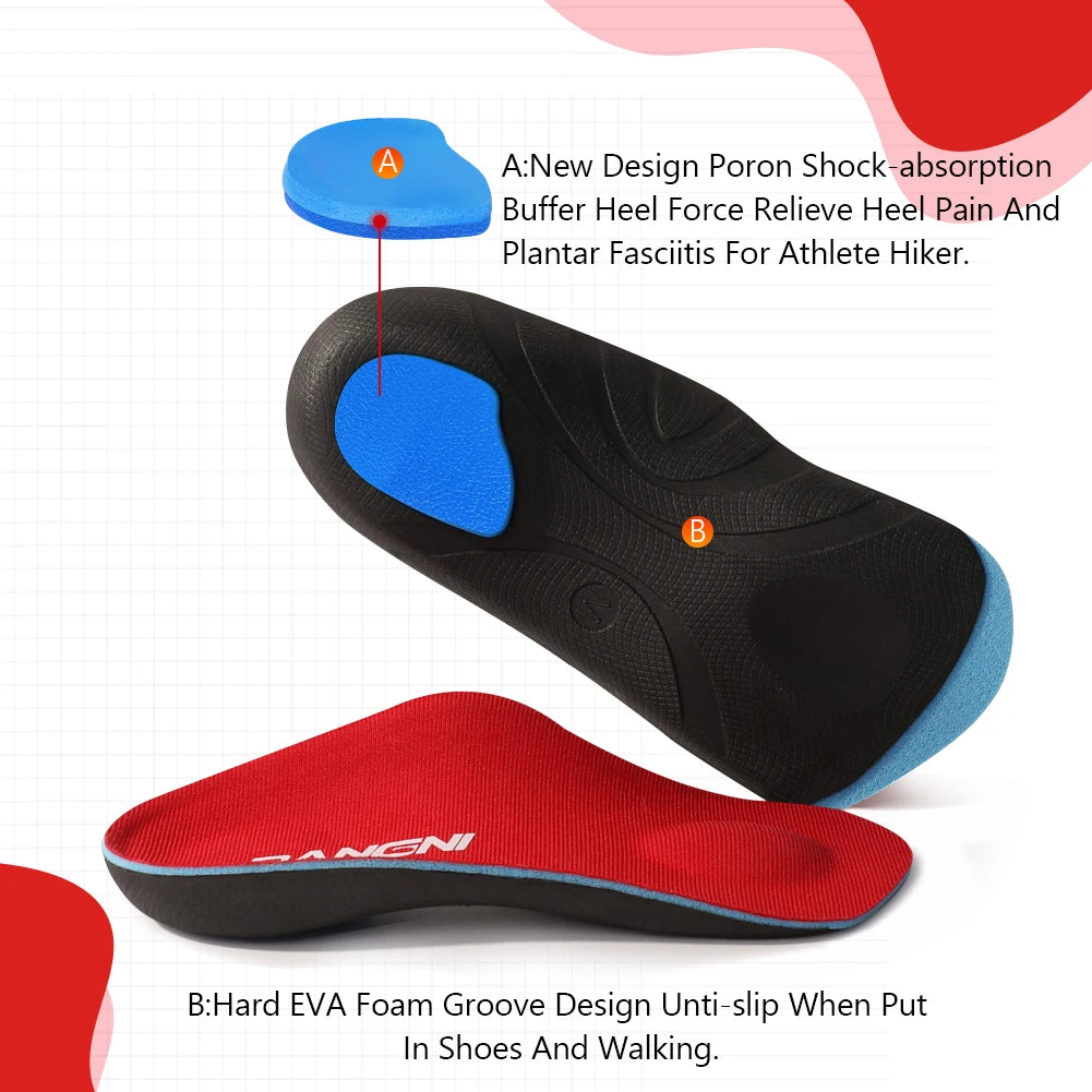 Red, black and blue 3/4 orthotic insert